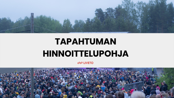 Tapahtuman hinnoittelupohja