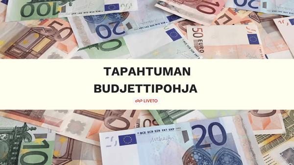 Tapahtuman budjettipohja